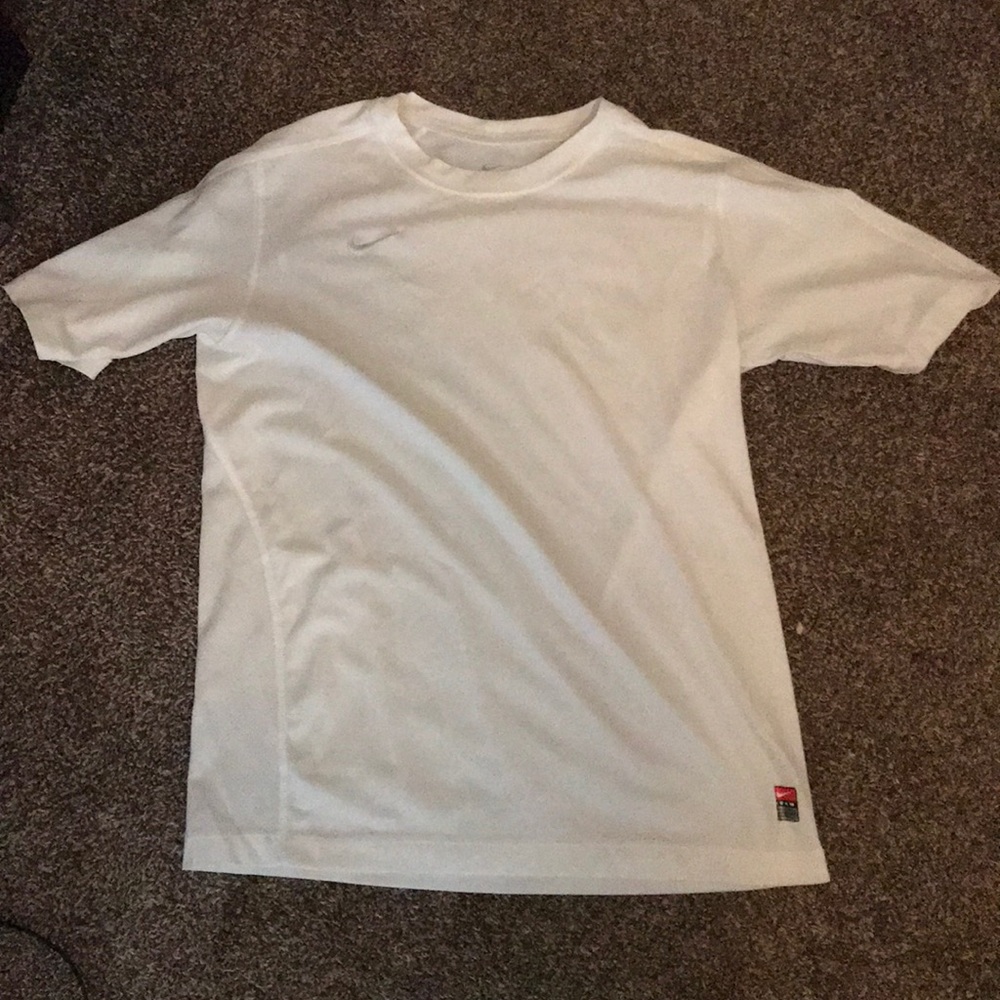 White Nike workout shirt